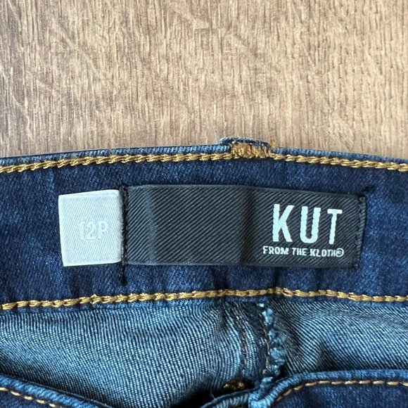 NEW Kut Connie Ankle Skinny Jeans Raw Hem Sz 12P - Picture 4 of 12